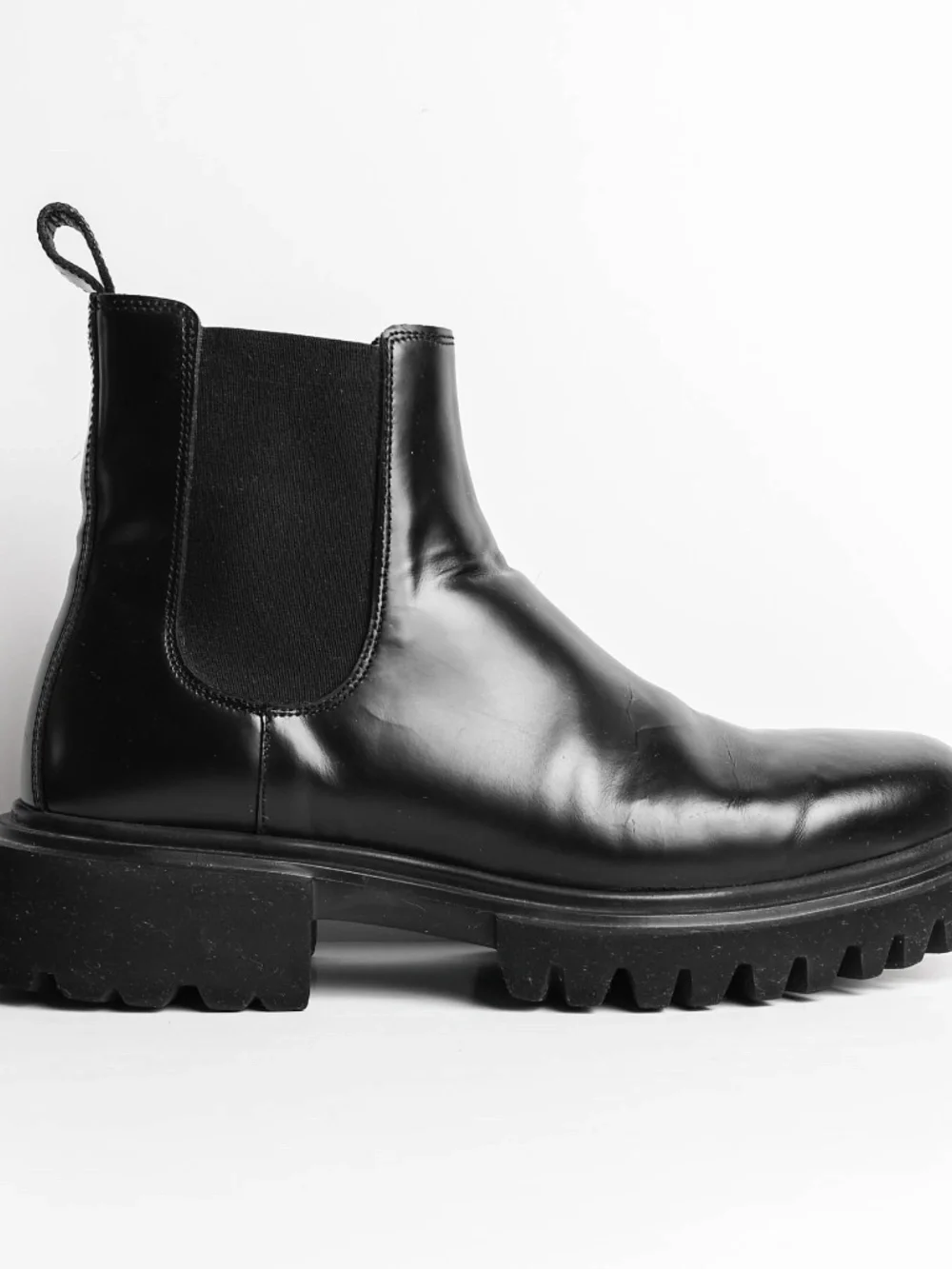 Awesome Allsaints Leather Lug Sole Boots Made In Portugal